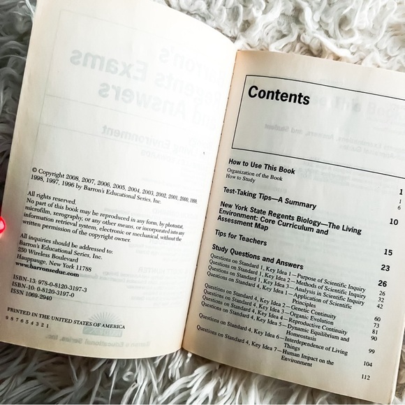 Barron’s Regents Exams and Answers: Biology The Living Environment - Picture 3 of 4